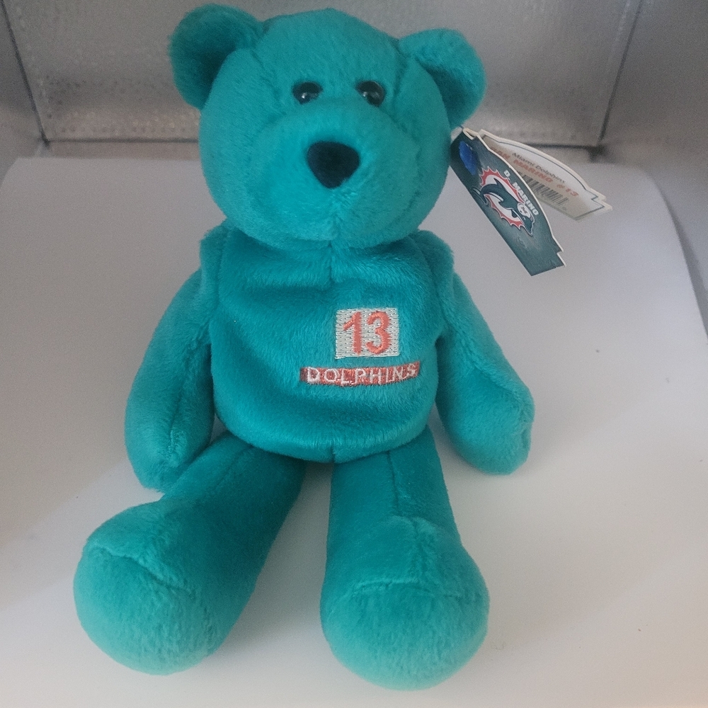 1998 Limited Treasure Pro Bears Dan Marino 13 Miami Dolphins NWT 9"
